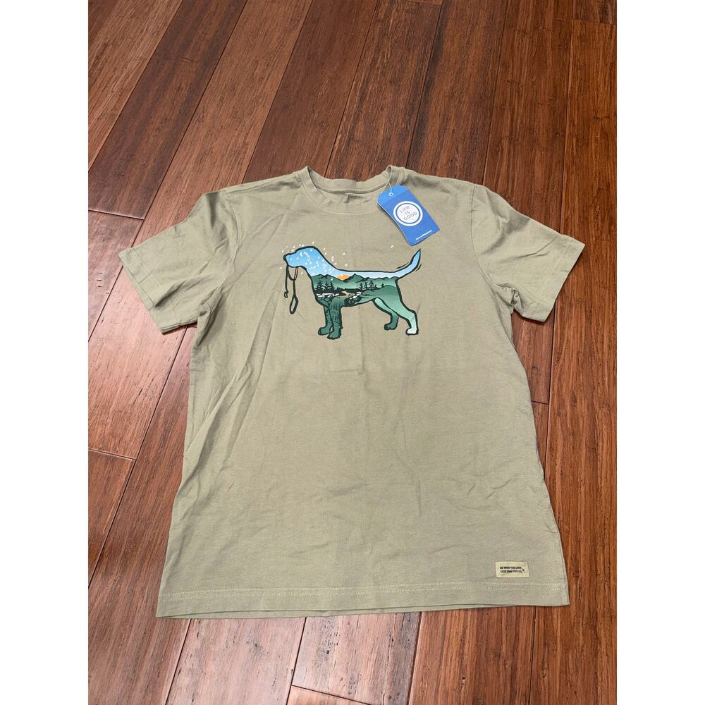 Men's Dogscape Short Tee Life is Good NWT Medium